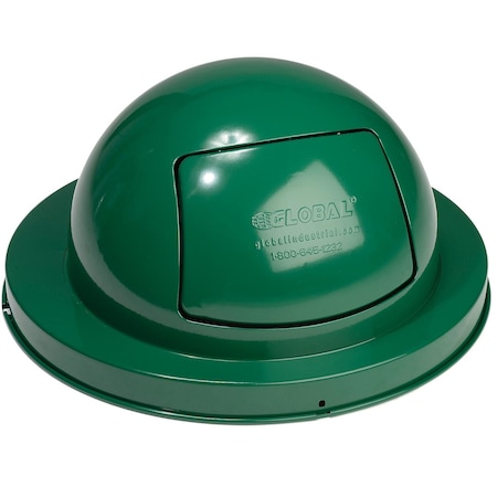 Global Industrial Dome Top Lid, Steel, Green 261843GN